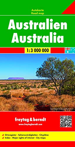 Australien, Autokarte 1:3.000.000: Auto + Straßenkarten (freytag & berndt Auto + Freizeitkarten, Band 187) von FREYTAG-BERNDT UND ARTARIA